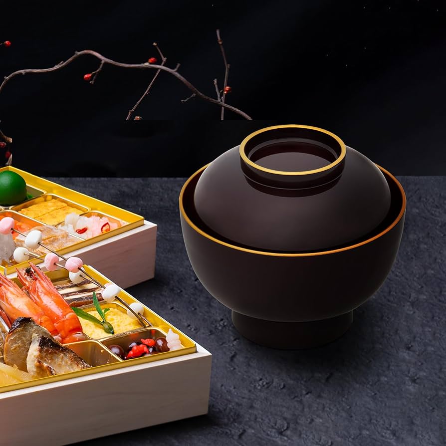 Amazon.co.jp: 【まとめ買い】5客セット 山中塗り 雑煮碗 汁椀